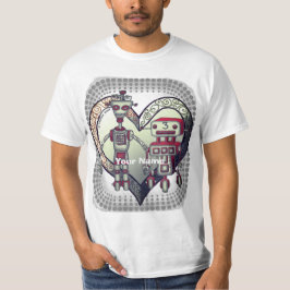 Camiseta Robô de ficção científica amor