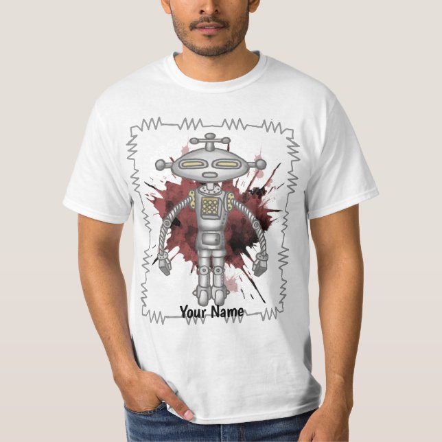 Camiseta Robô de ficção científica seis  (Frente)