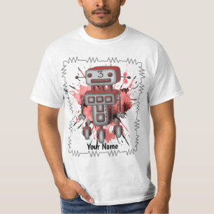 Camiseta Robô de ficção científica três