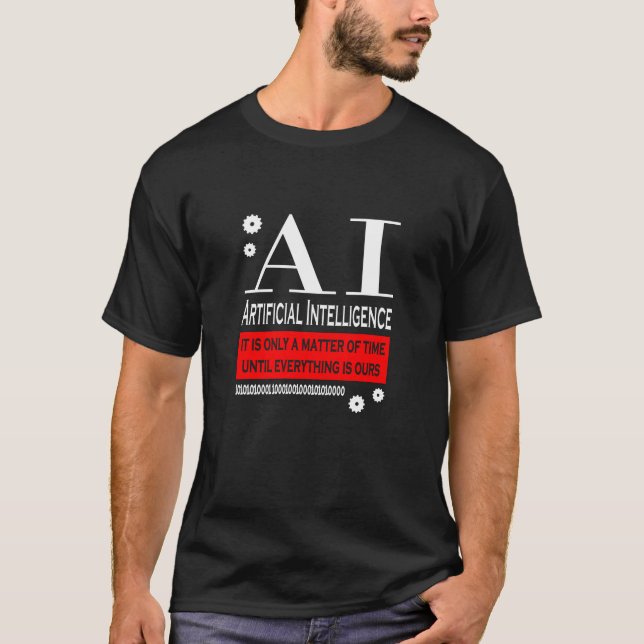 Camiseta Robô de inteligência artificial (Frente)