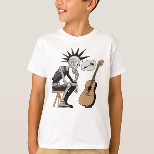 Camiseta Robô de Música Confuso (Frente)
