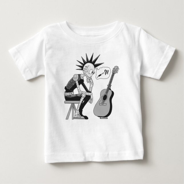 Camiseta Robô de Música Confuso (Frente)