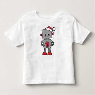 Camiseta Robô de Natal, Robô Bonito, Chapéu Santa, presente