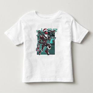 Camiseta Robô de Papais noeis com Força AI com Drones e L d