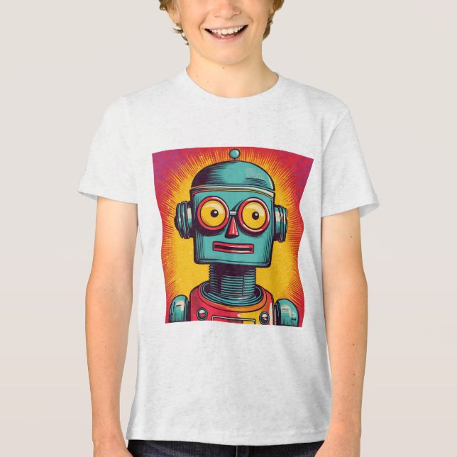 Camiseta Robô de pop Art (Frente)