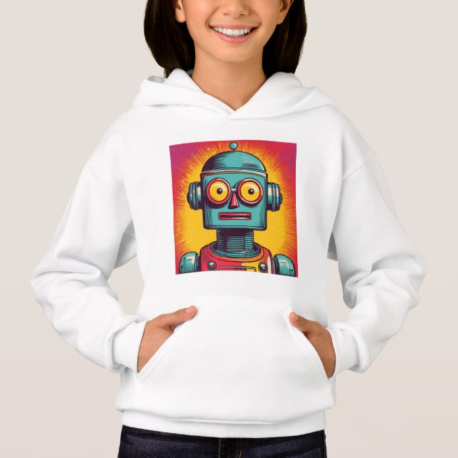 Camiseta Robô de pop Art (Frente)