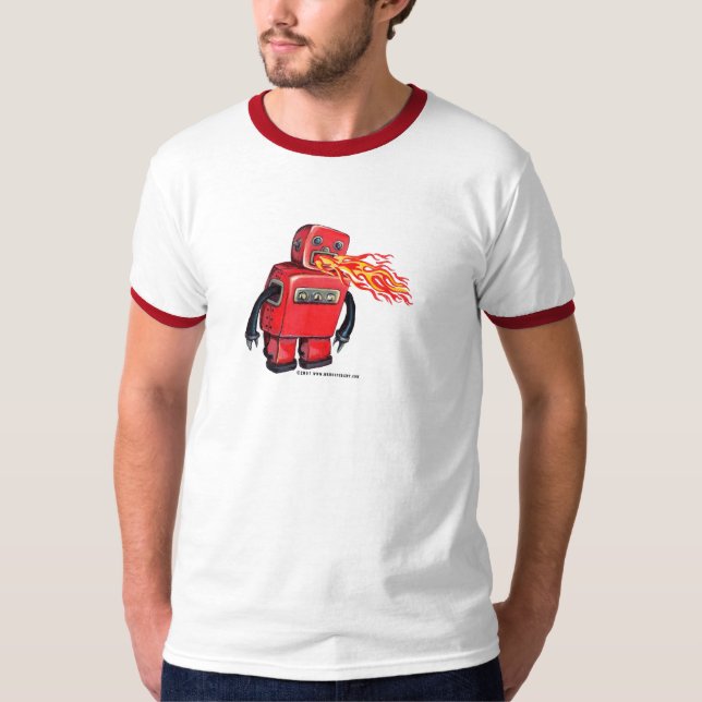 Camiseta robô derespiração (Frente)