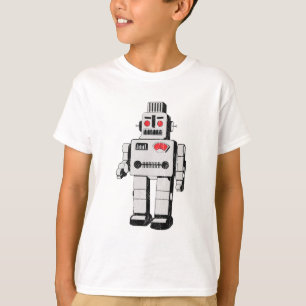 Camiseta robô do vintage