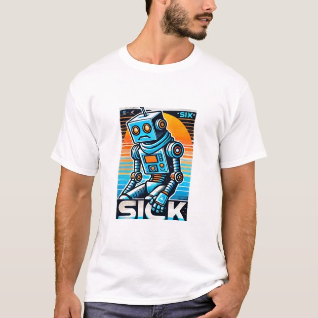 Camiseta Robô Doente Retroativo (Frente)