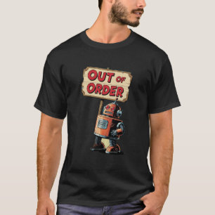 Camiseta robô dos anos 50
