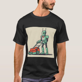 Camiseta Robô e cortador de armas do Sci Fi Retro