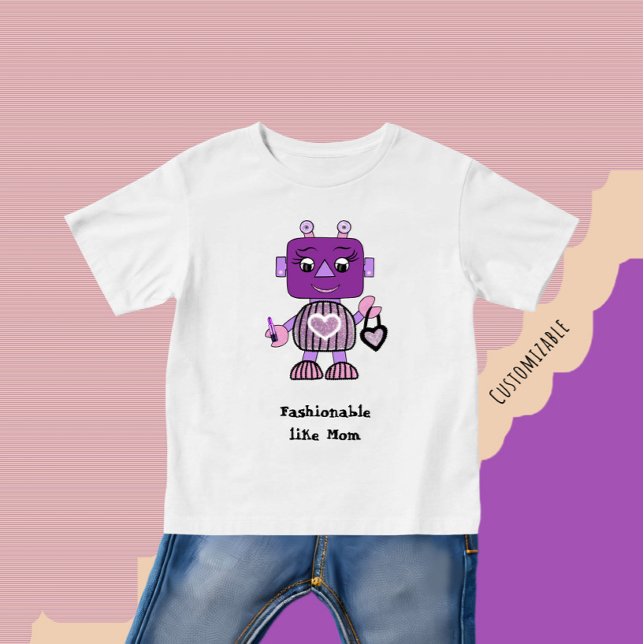 Camiseta Robô fashion (Criador carregado)