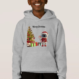 Camiseta robô fofo tecnologia natal férias