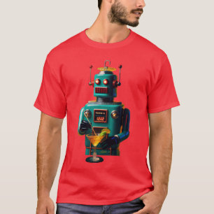 Camiseta Robô Futurista Retrô ROBIA 12J2 Mixologista