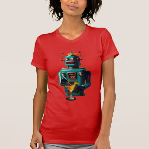 Camiseta Robô Futurista Retrô ROBIA 12J2 Mixologista