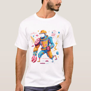 Camiseta Robô Futurístico de Basquete: Esportes Dinâmicos S