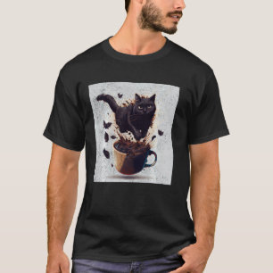 Camiseta Robô Gato Batatas Fritas Francesas