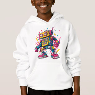 Camiseta Robô Grafite – Moletom Estilo Cartoon Urbano