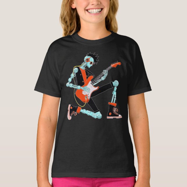 Camiseta Robô Guitarista (Frente)