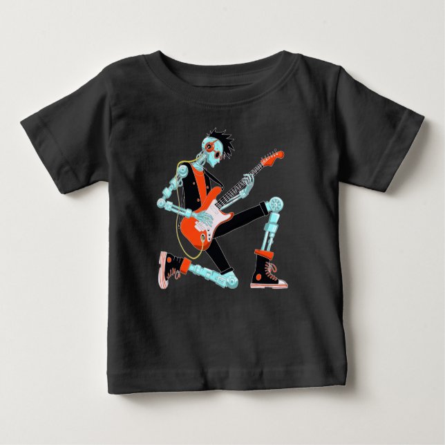 Camiseta Robô Guitarista (Frente)