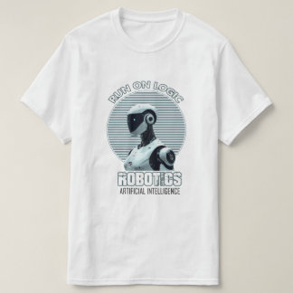 Camiseta Robô Humanoide de IA Moderna | Executar n