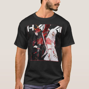 Camiseta Robô Japonês estético Hakai Cyborg Samurai Girl