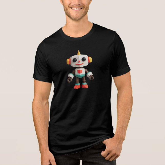 Camiseta Robô Kawaii Fofo (Frente)