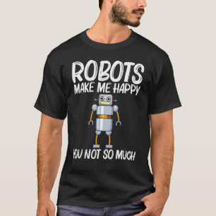 Camiseta Robô legal Para Mulher Robótica Engenheiro De Ciên