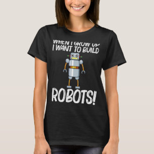Camiseta Robô legal Para Mulher Robótica Engenheiro De Ciên