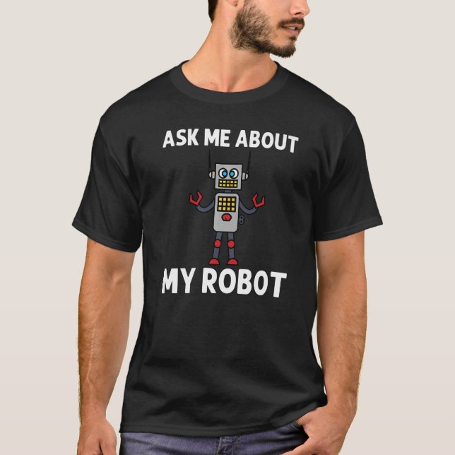 Camiseta Robô legal Para Mulheres Robôs Engenheiro (Frente)