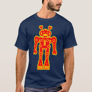 Camiseta Robô Mk I - (Vermelho e Amarelo)