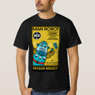 Camiseta Robô Oferece Presentes Para Camisas-T De Homens E