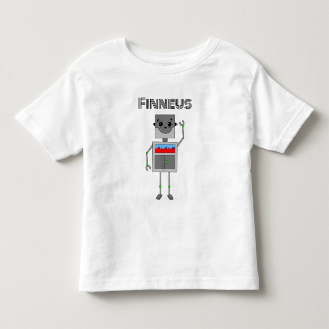 Camiseta Robô Personalizado Tema  (Frente)