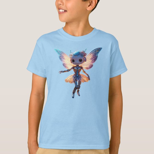 Camiseta Robô Pixie Bailarina Fofa Dançando (Frente)