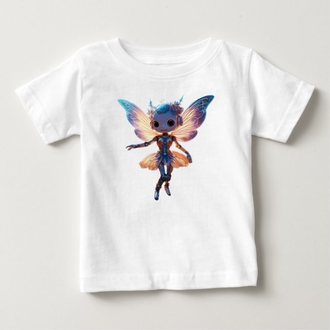 Camiseta Robô Pixie Bailarina Fofa Dançando (Frente)