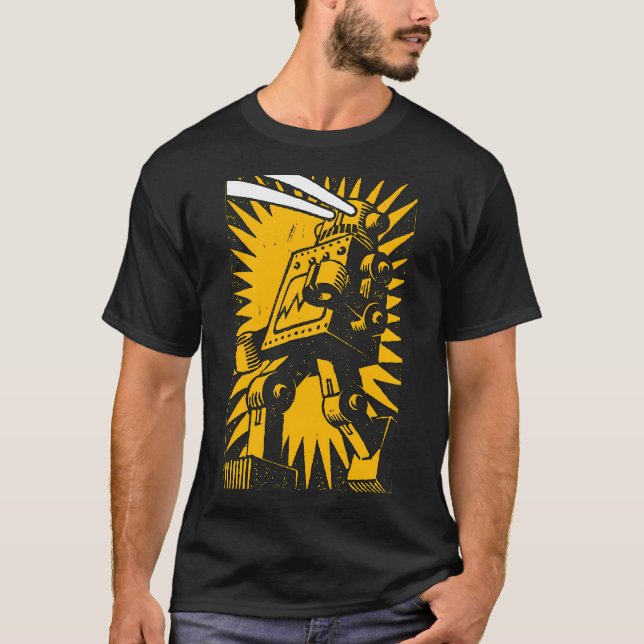 Camiseta Robô Preto (Frente)
