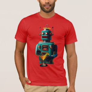 Camiseta Robô Retro Futurista ROBIA 12J2 Mixologist