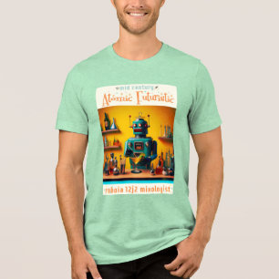 Camiseta Robô Retro Futurista ROBIA 12J2 Mixologista