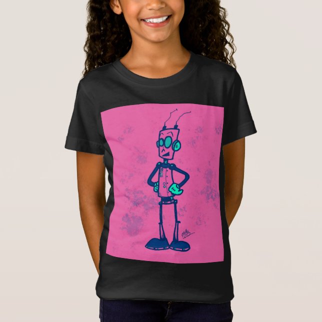 Camiseta Robô Rosa (Frente)