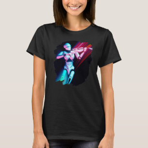 Camiseta Robô Tocando Orquestra Musical Violinista Violino 