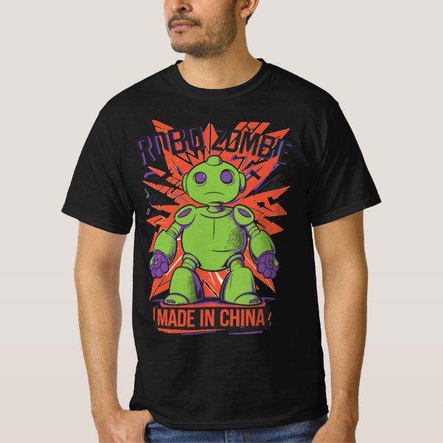 Camiseta Robo Zombie Fez Na China Tee (Frente)