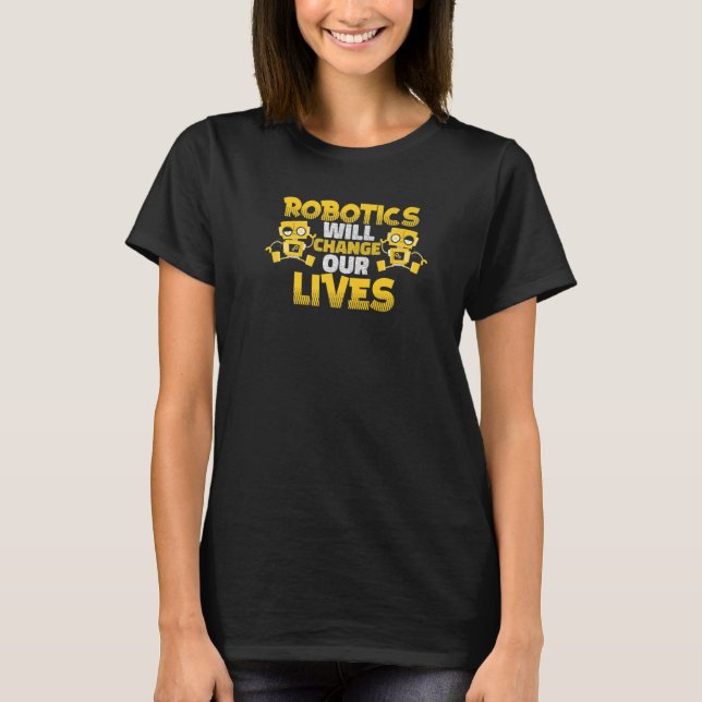 Camiseta Robôs Artificiais Inteligência Artificial Ai Robôs (Frente)
