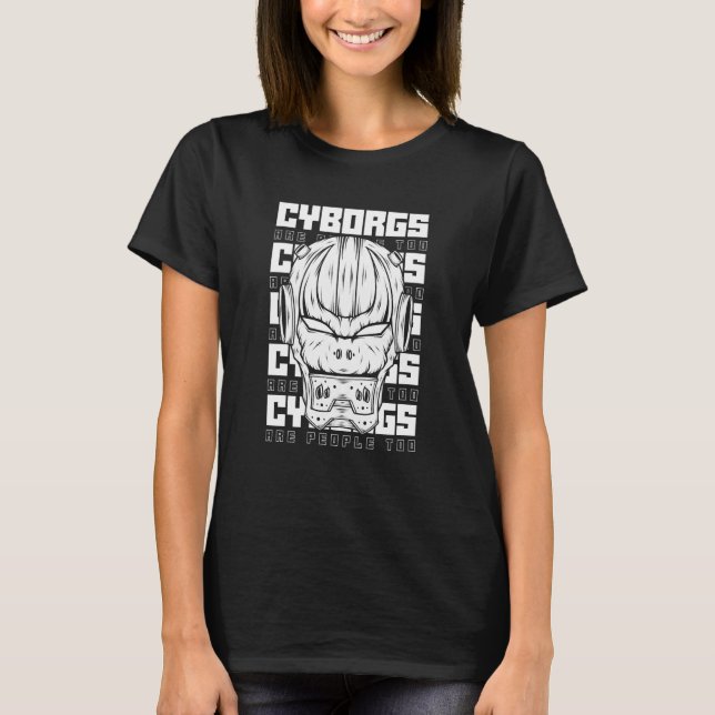 Camiseta Robôs Cyborg Artificial Intelligence Ai Robotics (Frente)