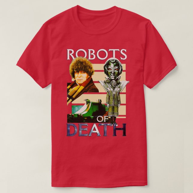 Camiseta Robôs da morte (Frente do Design)