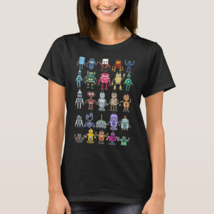 Camiseta Robôs da Robot Collection Science Technology