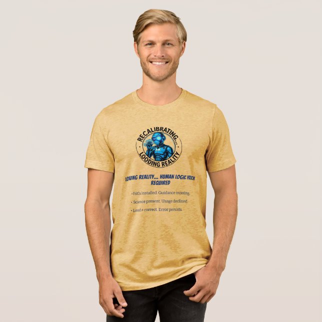Camiseta Robôs de Dados Estáticos Realidade Cores (Frente Completa)