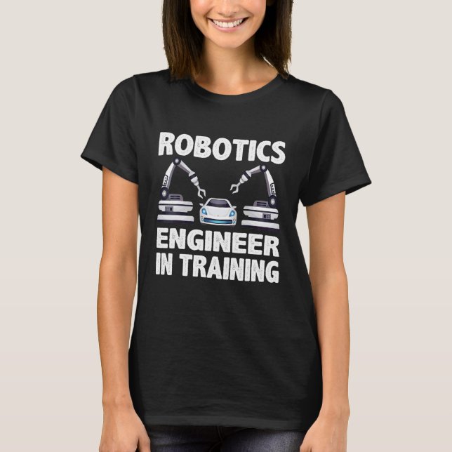 Camiseta Robôs para Engenheiros de Robótica 6 (Frente)