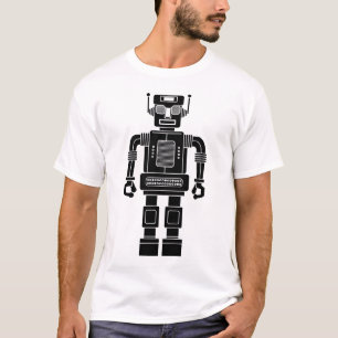 Camiseta Robot 270620/04 - Preto e Branco