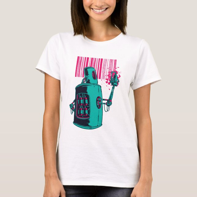Camiseta Robot Graffitti (Frente)
