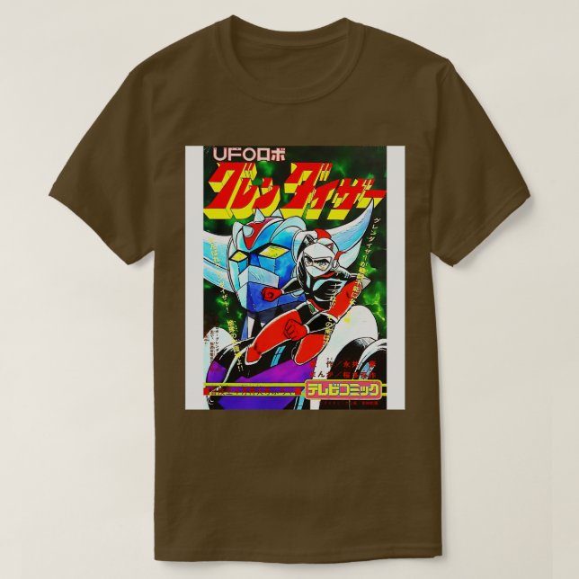 Camiseta Robot Grendizem Goldorak Duke Fugiu (Frente do Design)
